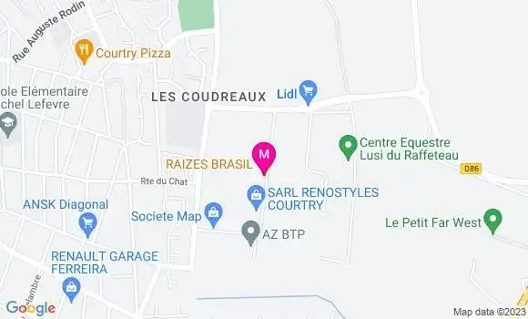 Localisation Restaurant  Raizes Brasil