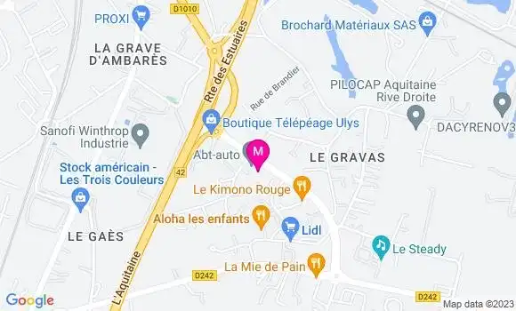 Localisation Restaurant Bar Le Corza