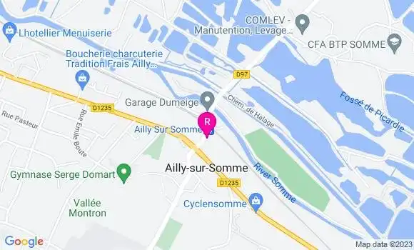 Localisation Brasserie de la Gare