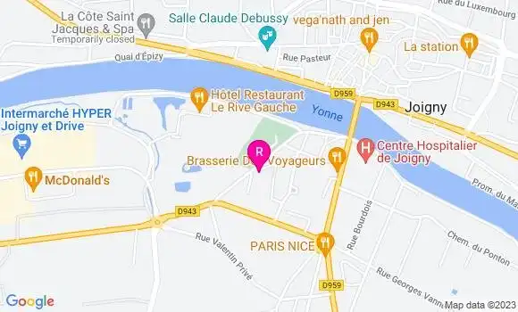 Localisation Restaurant  Le Canotier