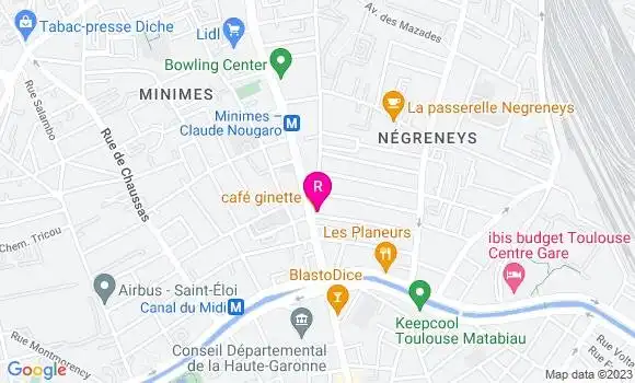 Localisation Restaurant  Café Ginette