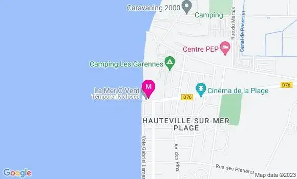Localisation Restaurant  La Mer O Vent