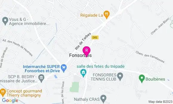 Localisation Restaurant  Au Relais de la Diligence