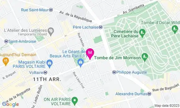 Localisation Restaurant  Café Merlin
