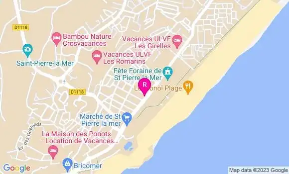 Localisation Restaurant  Le Bambou Beach