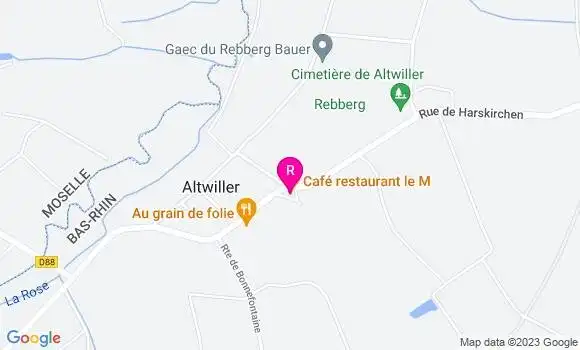 Localisation Café Le M