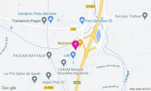 Localisation Restaurant  Le Rozell