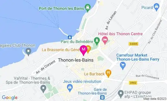 Localisation Restaurant  Les Allobroges