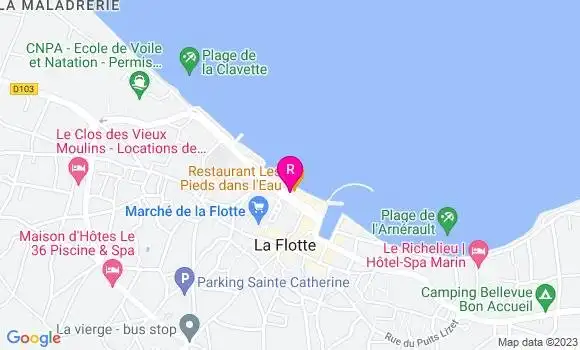 Localisation Restaurant  Les Pieds dans l