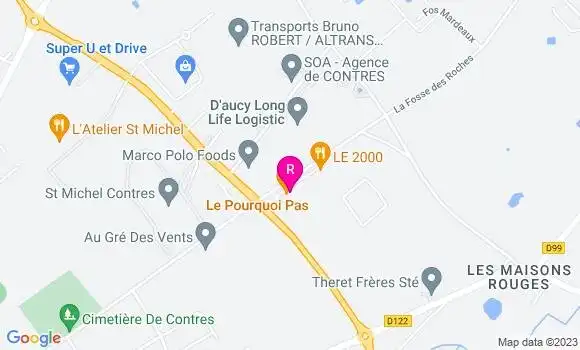 Localisation Restaurant  Le Pourquoi Pas