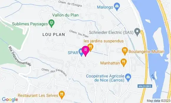 Localisation Restaurant  La Rôtisserie des Plans