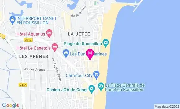 Localisation Restaurant  Les Enfants à la Plage