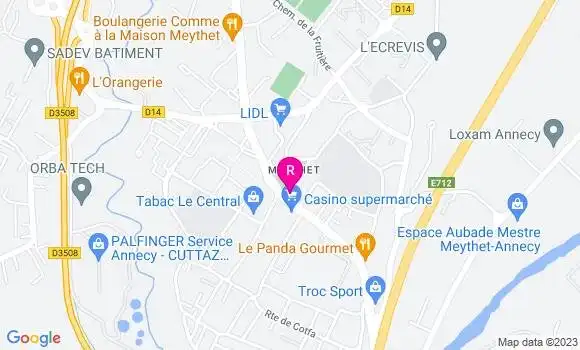 Localisation Brasserie Le Saint Georges