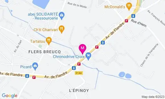 Localisation Restaurant  O Bouchons