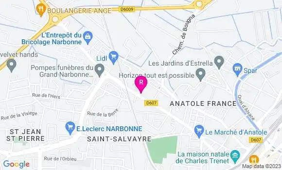 Localisation Restaurant  La Cantine d