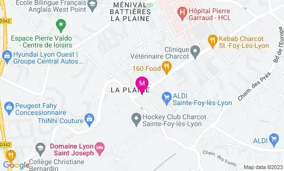 Localisation Restaurant de la Plaine