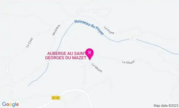 Localisation Auberge du Mazet
