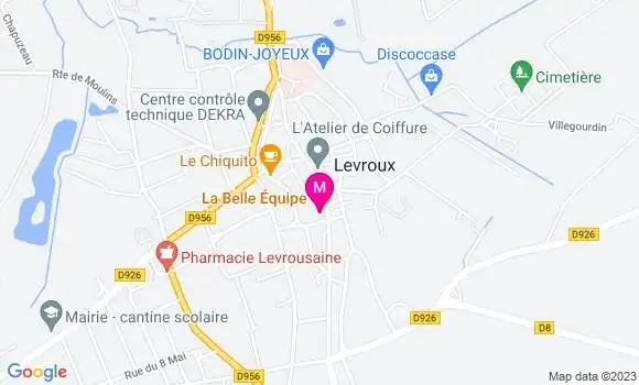 Localisation Restaurant  La Belle Equipe