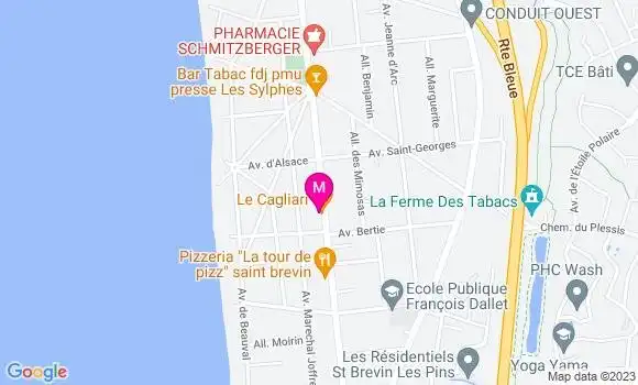 Localisation Pizzeria Le Cagliari