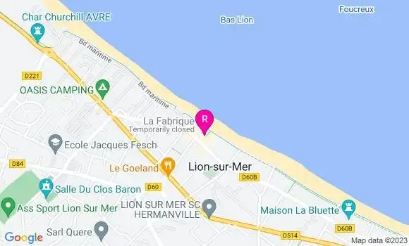 Localisation Restaurant  La Fabrique