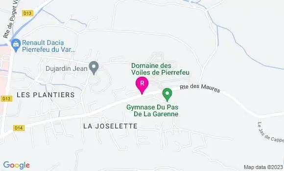 Localisation Le Bistrot des Voiles
