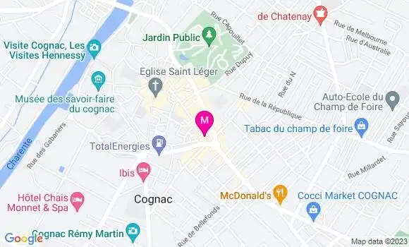 Localisation Brasserie La Renaissance