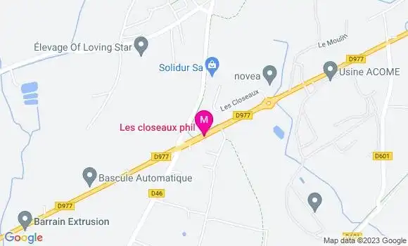 Localisation Restaurant Hôtel Les Closeaux Phil
