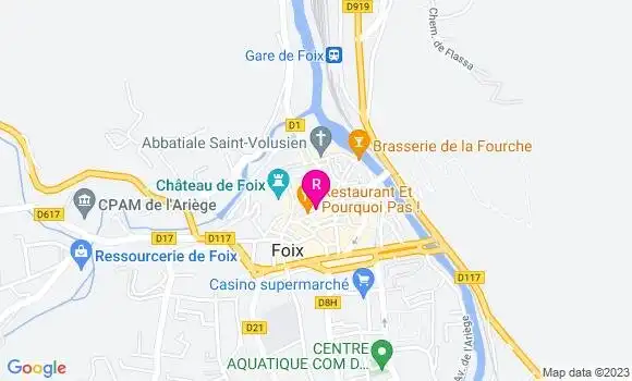 Localisation Restaurant  Les Quatres Saisons