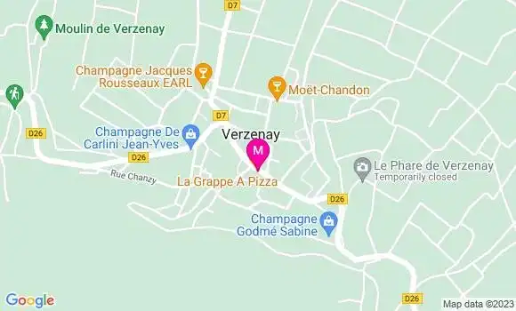Localisation Restaurant  La Grappe a Pizza