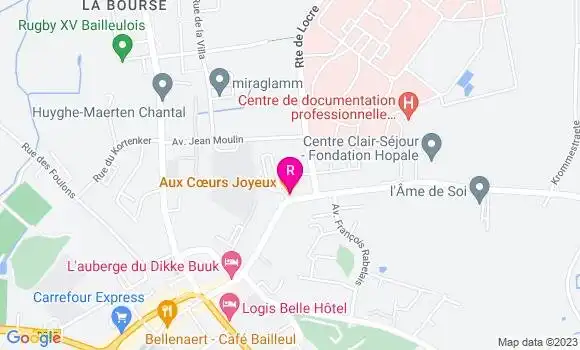 Localisation Restaurant  Aux Coeurs Joyeux