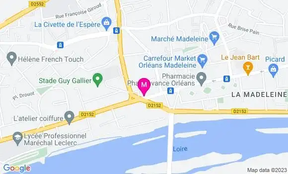 Localisation Le Bistrot du Pont