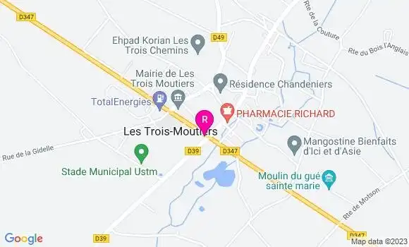 Localisation Restaurant  Le Chaplin