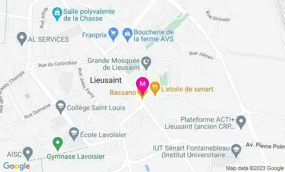 Localisation Restaurant  Sénar