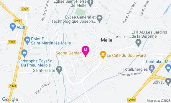 Localisation Restaurant  Secret Garden