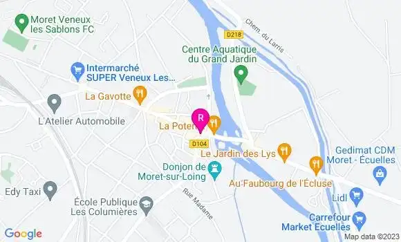 Localisation Restaurant  La Table des Glaces