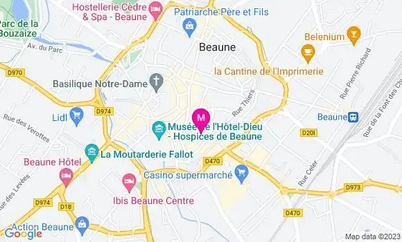 Localisation Brasserie Lazare Carnot