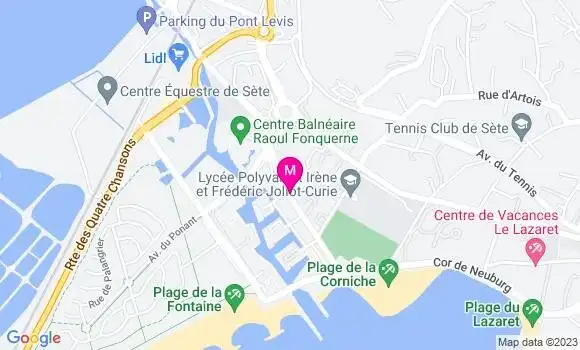 Localisation Restaurant  Le Jardin de la Patelle