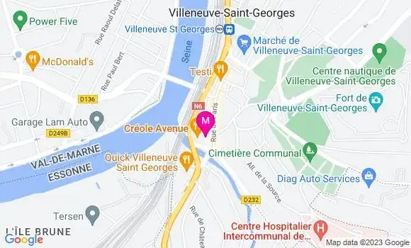 Localisation Restaurant  Créole Avenue