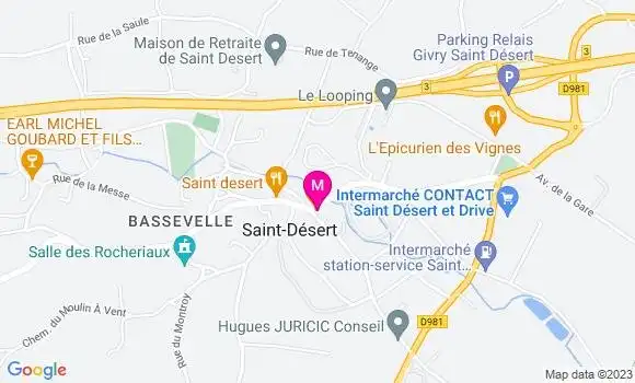 Localisation Auberge de la Route des Vins