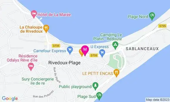 Localisation Restaurant  Le Platin