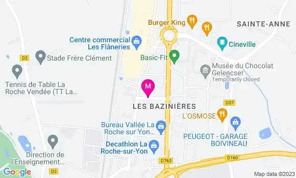 Localisation Restaurant Asiatique La Roche d
