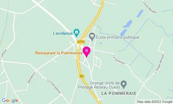 Localisation Restaurant  La Pommeraie
