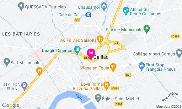 Localisation Restaurant  Les Ganivelles