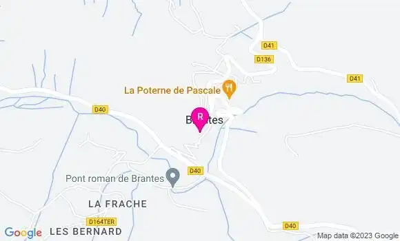 Localisation Auberge de Savoillans Ventoux
