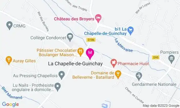 Localisation Pizzeria Au Bouchon Chapellois