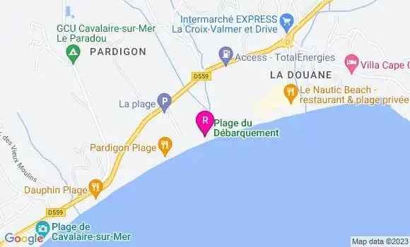 Localisation Restaurant  Le Filao Plage