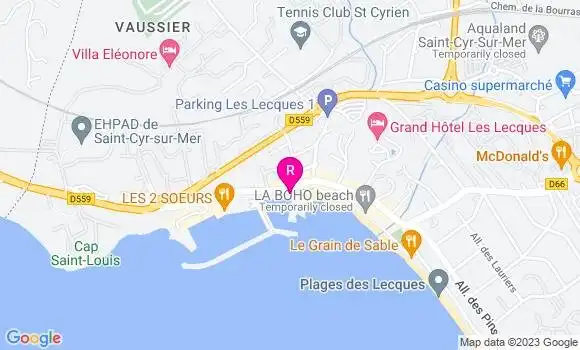 Localisation Restaurant  Le Vieux Port