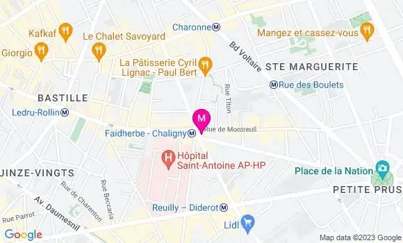 Localisation Restaurant  Le Bidule