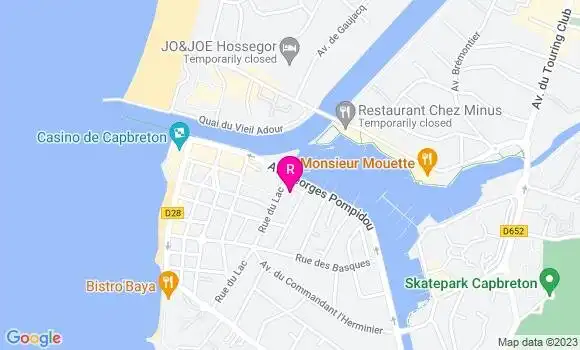 Localisation Restaurant  Ma Cabane sur le Port