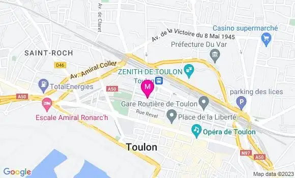Localisation Restaurant  O Baroque